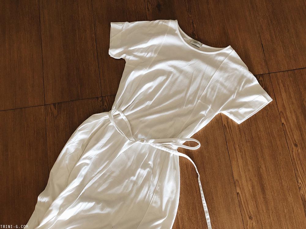 Trini |Lemaire white cotton dress