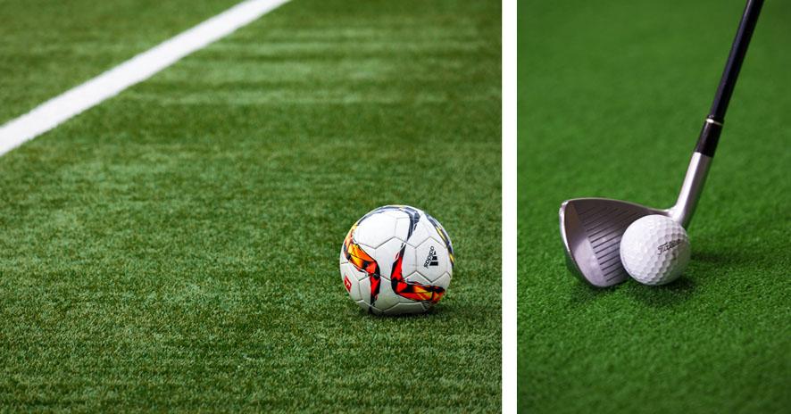 Césped natural versus césped artificial