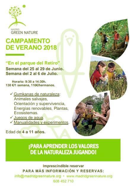 greennaturemadrid. Campamentos urbanos diferentes en Madrid