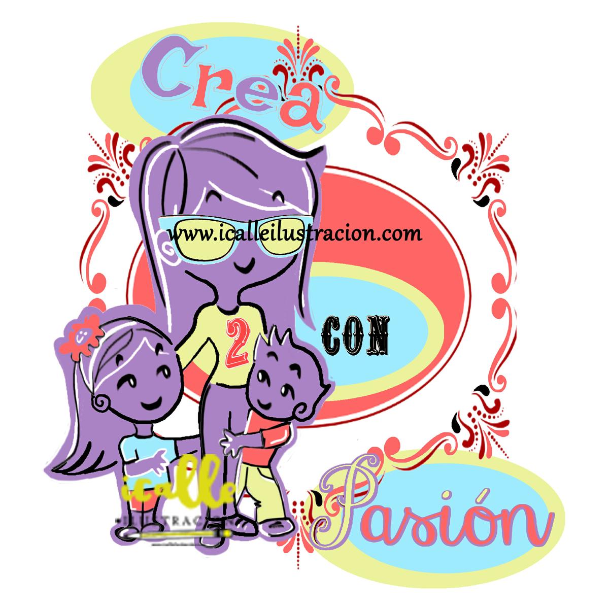 Estudio de Imagen para Crea2 con Pasion. ¡Feliz Cumpleblog! icalle ilustracion