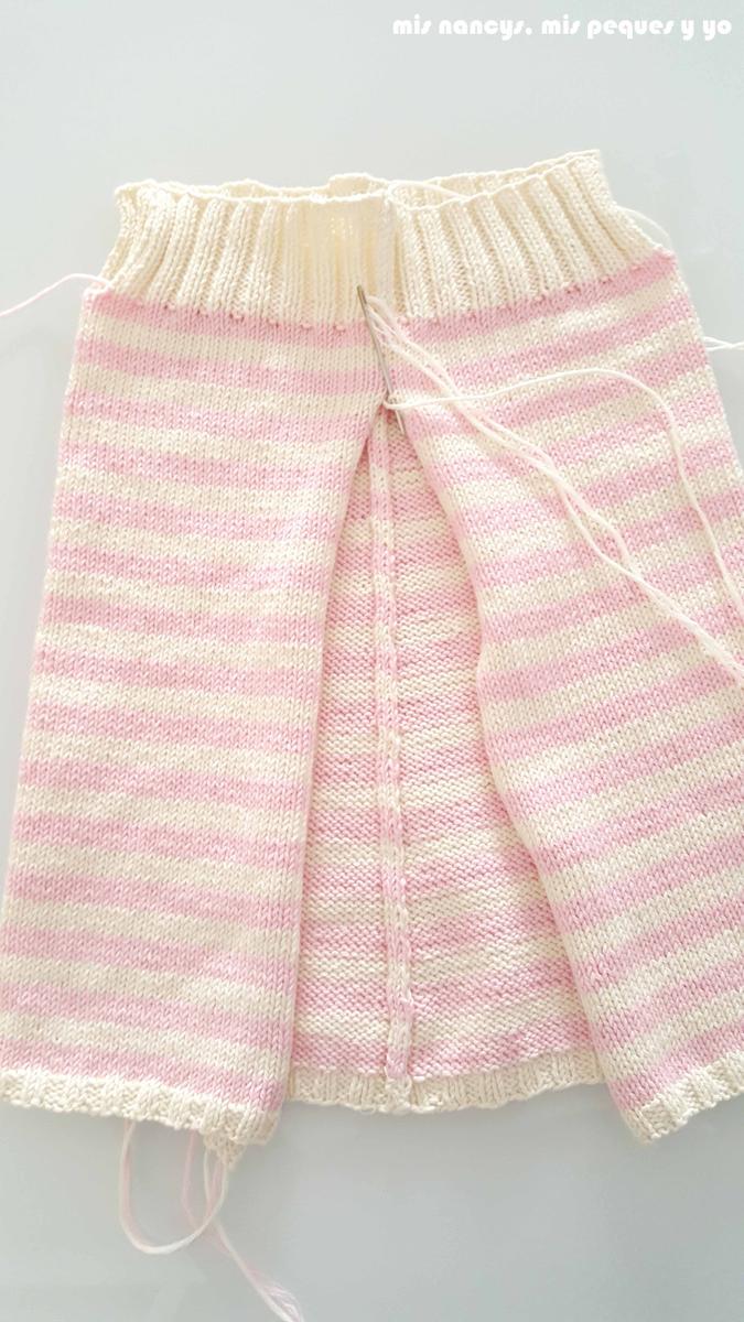 mis nancys, mis peques y yo, tutorial jersey de punto de verano para niñas "Fresa y nata", coser el otro lado