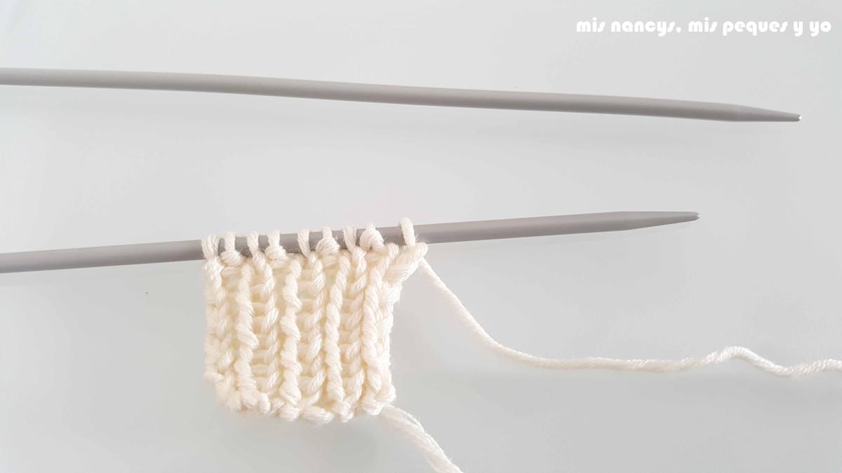 mis nancys, mis peques y yo, tutorial jersey de punto de verano para niñas "Fresa y nata", tejer los tirantes 