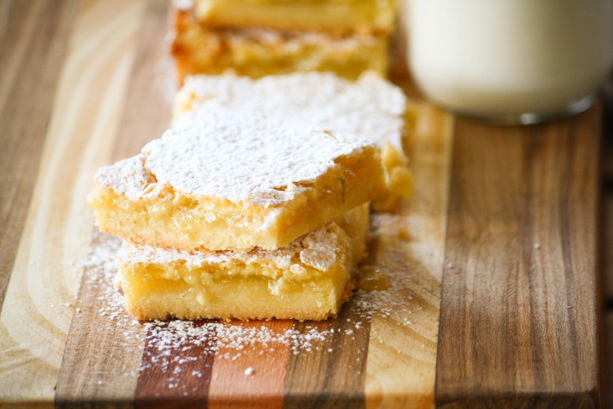 Barras Cremosas de Limón