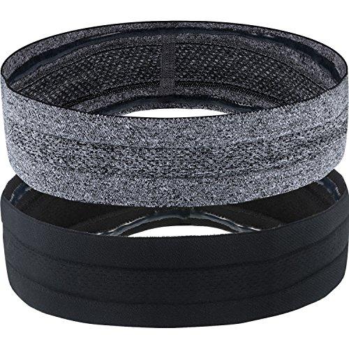 2 Piezas de Diadema Deportiva Antideslizante, Banda de Cabeza de Deporte Elástica de Hombres y Mujeres Absorción de Humedad para Yoga, Correr, Ciclismo, Tenis, Hacer Ejercicio