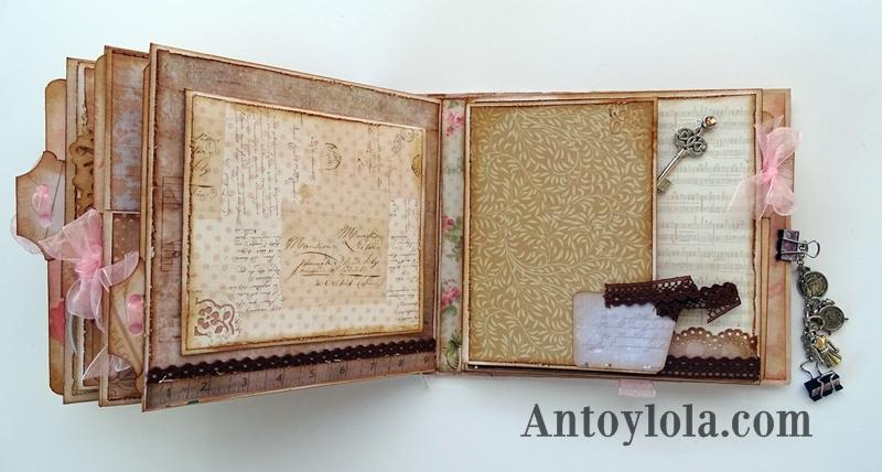 Mini álbum vintage Momentos