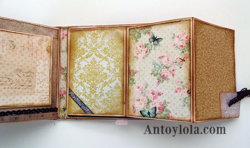 Mini álbum vintage Momentos