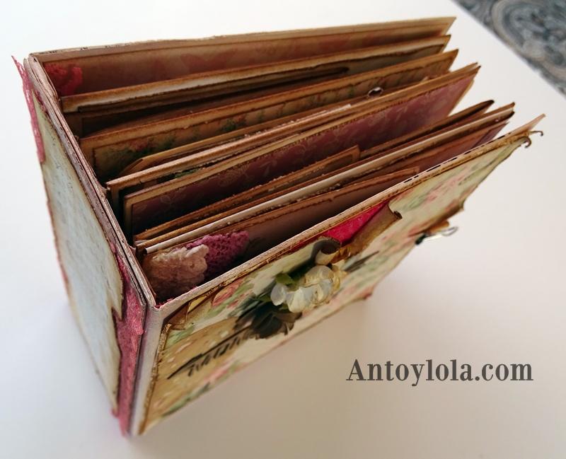 Mini álbum vintage Momentos