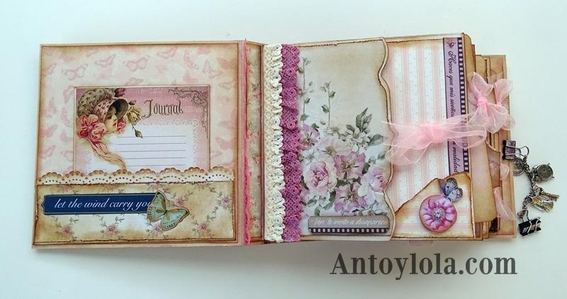 Mini álbum vintage Momentos