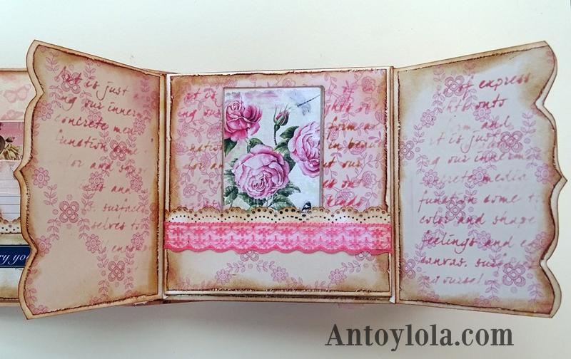 Mini álbum vintage Momentos