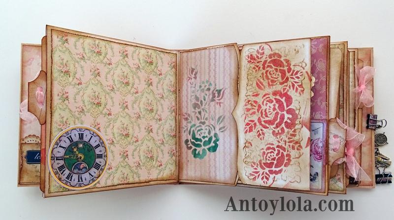 Mini álbum vintage Momentos