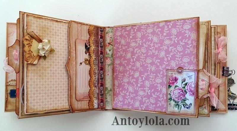 Mini álbum vintage Momentos