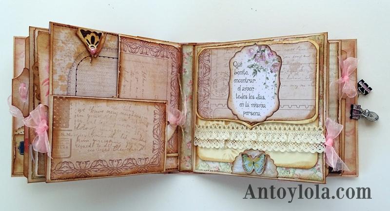 Mini álbum vintage Momentos