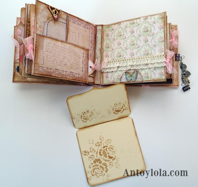 Mini álbum vintage Momentos