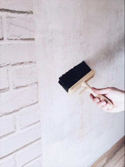 como poner una pared con efecto ladrillo