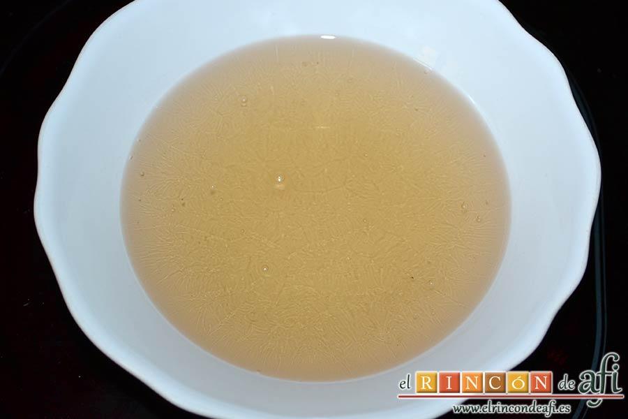 Goxúa, retirar del fuego y dejar atemperar