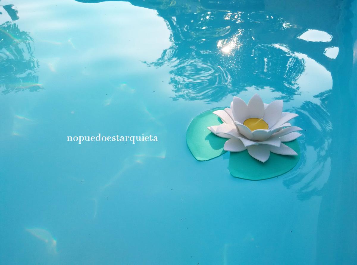 Cómo hacer nenúfares para la decoración de la piscina con goma EVA