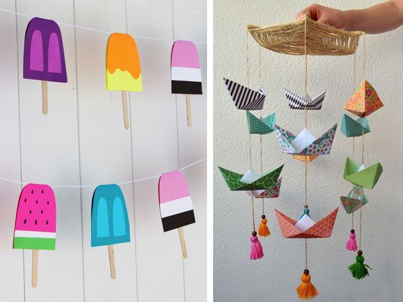 manualidades de verano faciles con papel