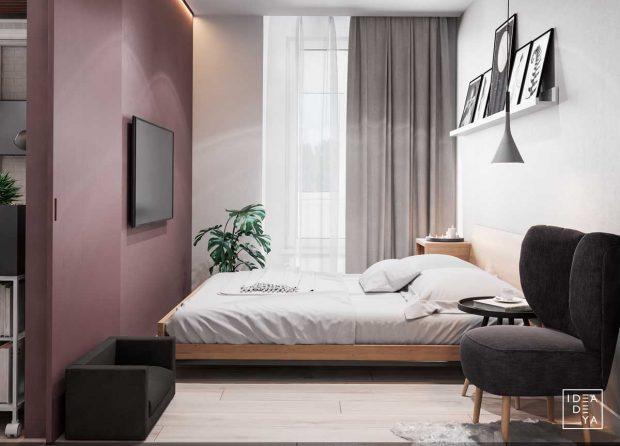 dormitorio sin mesillas