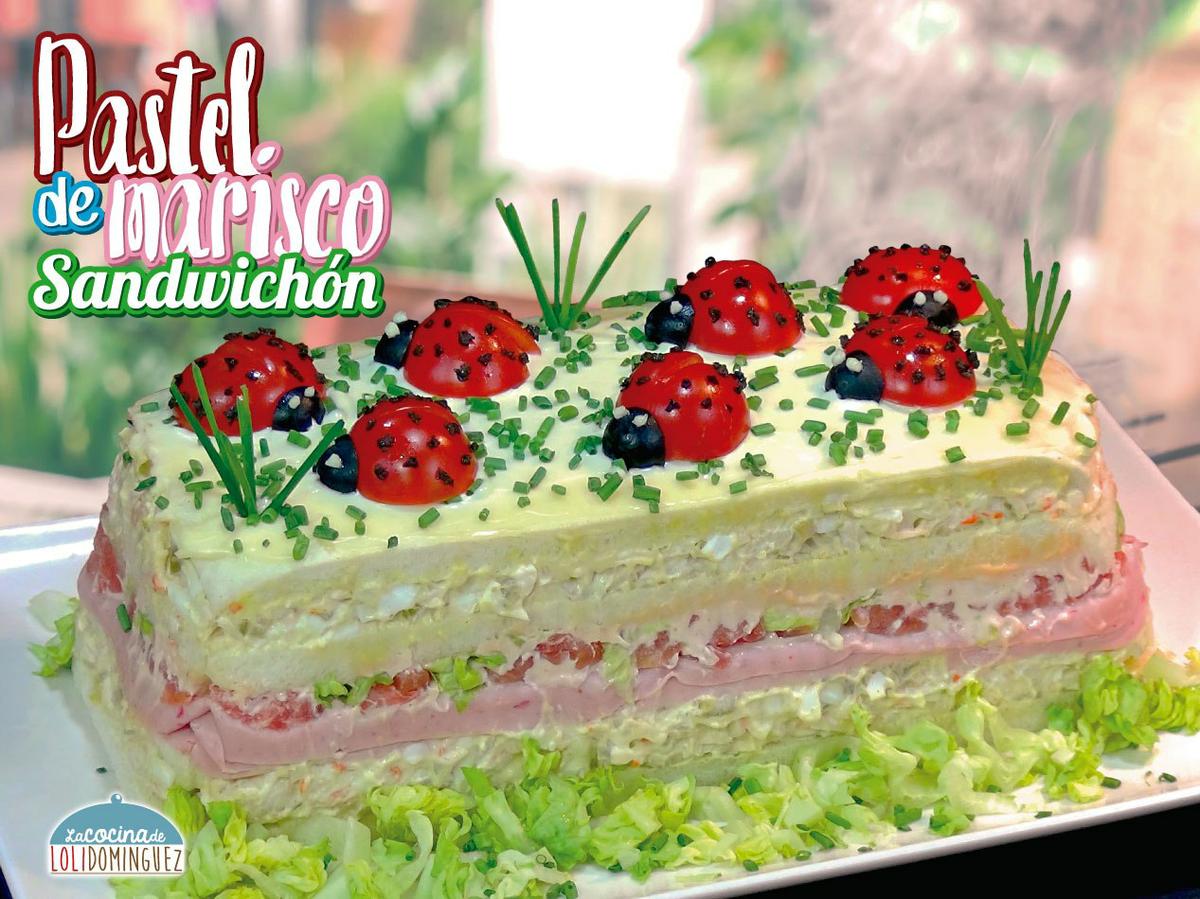 Pastel frio de marisco o Sandwichón de marisco - Especial Verano o Navidad