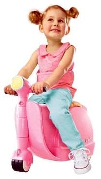 maleta de viaje con forma de moto