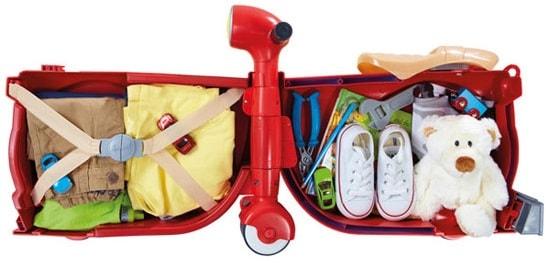 interior maleta infantil forma moto