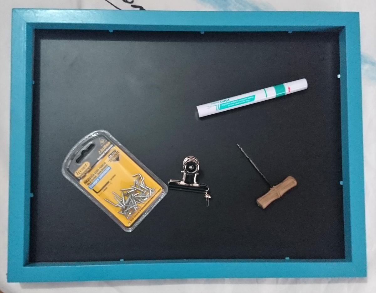 DIY Pizarra cuelga dorsales