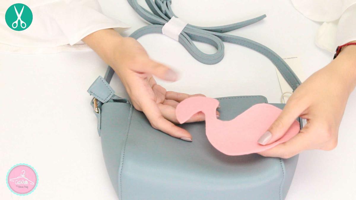 Flamingo de fieltro DIY