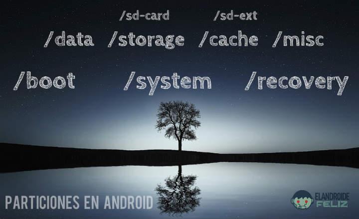 Guia de particiones en Android /boot, /system, /recovery, /data, /storage, /cache/ /sdcard y /misc explicación y funcionamiento