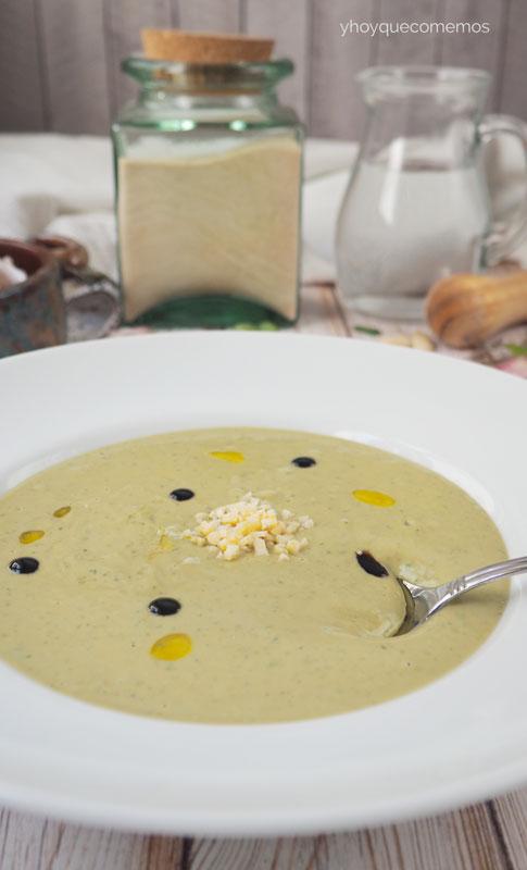 salmorejo de albahaca 3