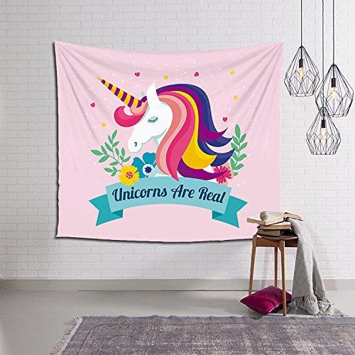 HONTOD Unicorn Tapestry Wall Hanging Wall Art Tapestry For Home Decor/Birthday Party Decor