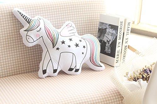 DPIST 16" Unicorn Emoji Throw Pillow Stuffed Animals Courch Plush Toy,Home Decorations and Unicorn Party Supplies, Perfect Unicorn Gifts!
