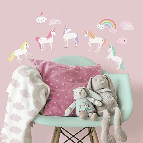 RoomMates RMK3628SCS Unicorn Magic Peel and Stick Wall Decals