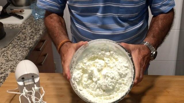 Textura de la nata (crema de leche)