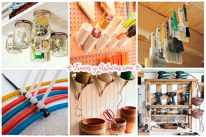 ideas y trucos para almacenar y organizar las herramientas