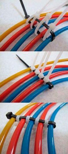 truco para ordenar cables con bridas