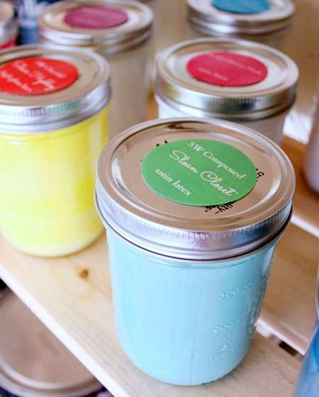 idea para guardar restos de pintura