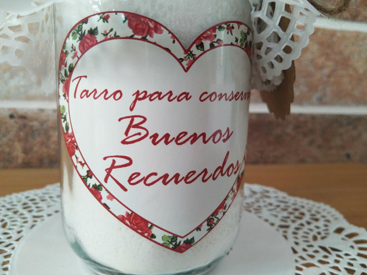 Tarros para conservar buenos recuerdos