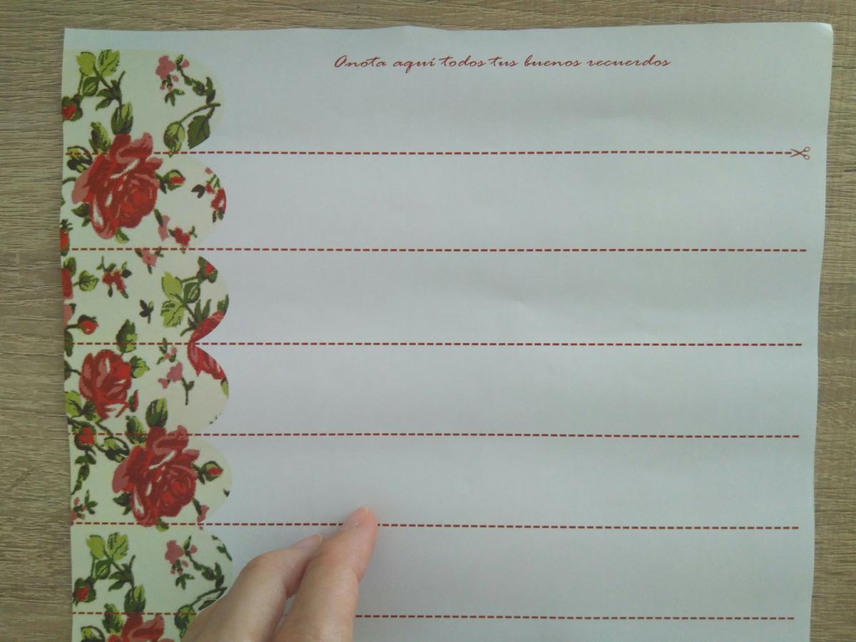 Tarros para conservar buenos recuerdos (papel adjunto)