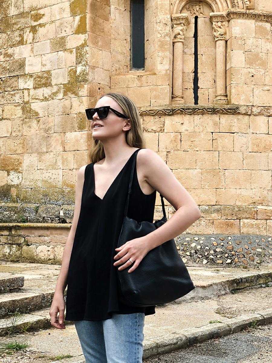 Trini |Stella McCartney top Acne Studios jeans