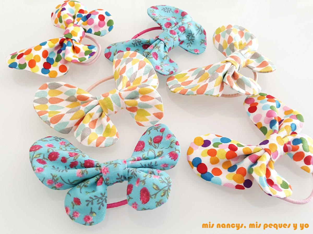 mis nancys, mis peques y yo, coleteros de mariposas con retales