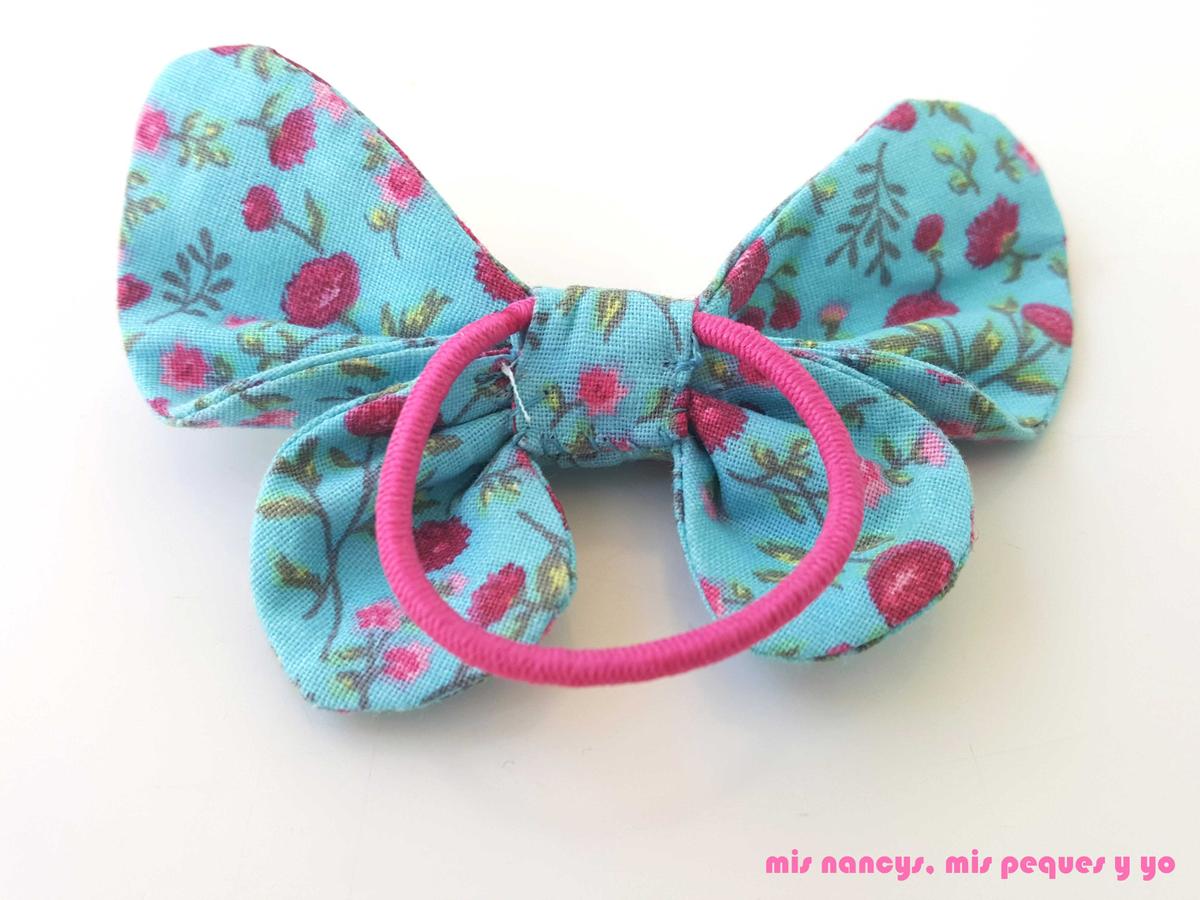 mis nancys, mis peques y yo, coleteros de mariposas, detalle union con el coletero