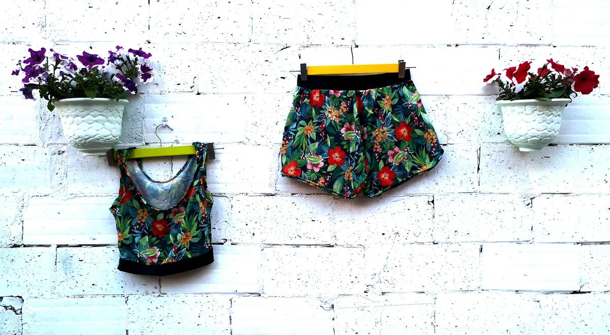 como hacer short y top deportivos