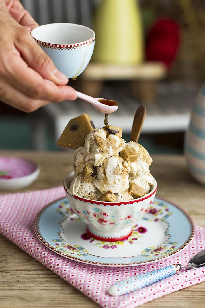 Helado de Cookie Dought saludable fácil y sencillo