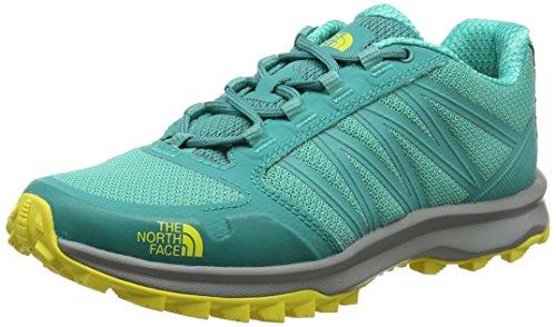The North Face W Litewave Fastpack, Zapatillas de Senderismo para Mujer, Turquesa (Porcelaingrn/Blazingyellw 4Gm), 40 EU