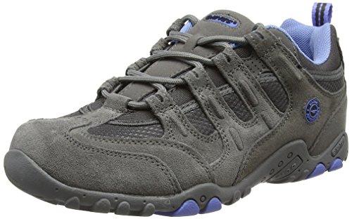 Hi-Tec Quadra Classic - Zapatillas de Senderismo para Mujer, Gris (Grey/Charcoal/Cornflower 051), 40 EU