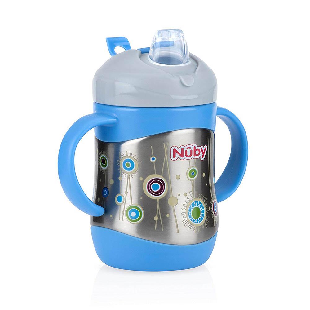 taza de acero inoxidable nuby