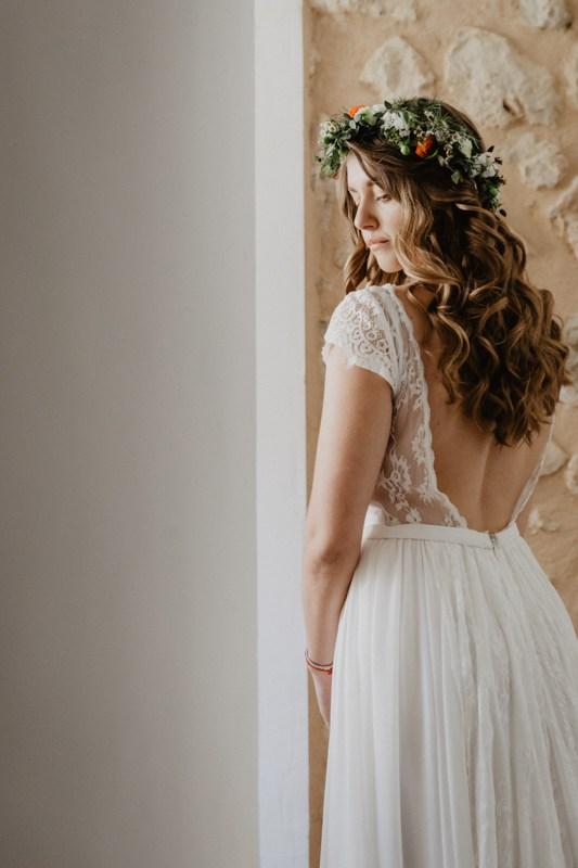 Espaldas increibles novia