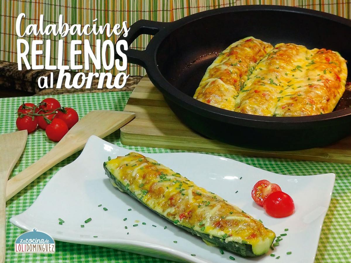 Vamos a preparar Calabacines rellenos de pollo y verduras con queso al horno
