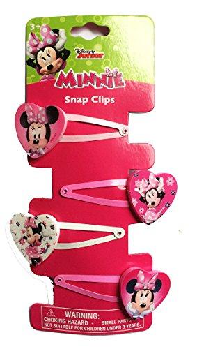 Minnie Mouse Hair Clips (4 Pack) - Disney Hair Accessories