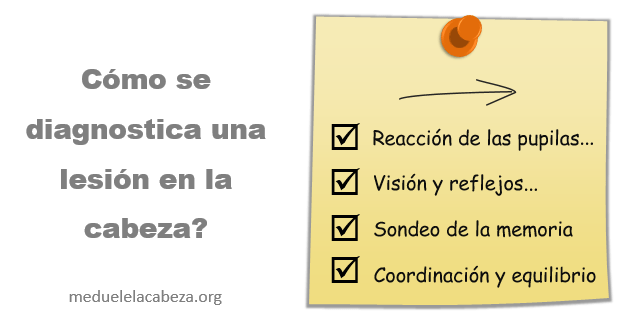 como se diagnostica un lesión en la cabeza